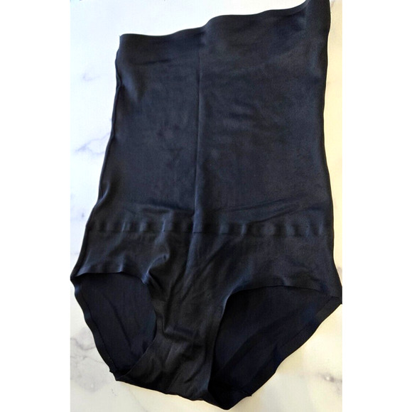 SkinnyGirl Smoothers & Shapers High Waisted Small Black Tummy Control Shapewear - Picture 3 of 7